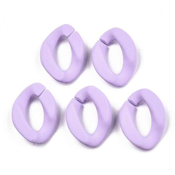 Opaque Spray Painted Acrylic Linking Rings