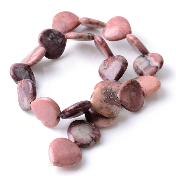 

PandaHall Natural Red Picture Jasper Beads Strands, Heart, 14.5~15.5x15.5~16.5x4mm, Hole: 1.5mm, about 28pcs/strand, 15.35~15.55 inch...