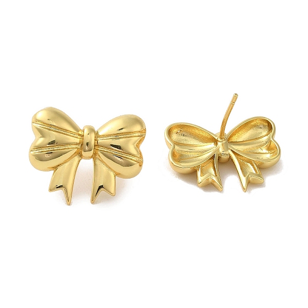

PandaHall Rack Plating Brass Clip-on Earrings, Long-Lasting Plated, Lead Free & Cadmium Free, Bowknot, Real 18K Gold Plated, 16.5x20mm Brass...