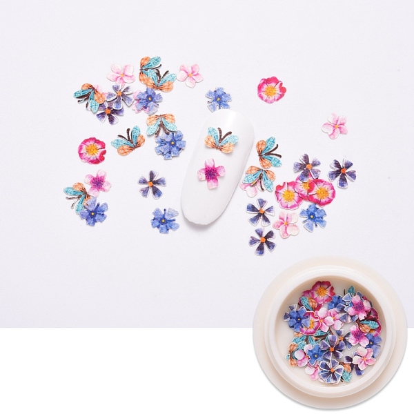

PandaHall Paper Cabochons, Nail Art Decorations Accessories, Flower, Mixed Color, 5~6.5x5.5~7x0.2mm, about 50pcs/box Paper Mixed Shapes..., Multicolor