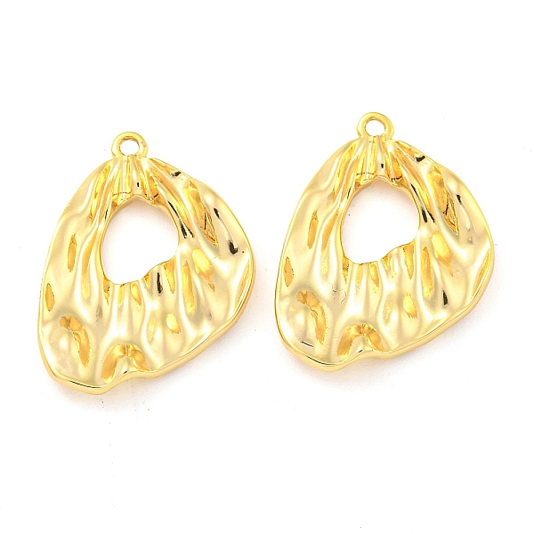

PandaHall Brass Pendants, Irregular Triangle, Real 18K Gold Plated, 22.5x16x2.5mm, Hole: 1.2mm Brass Triangle