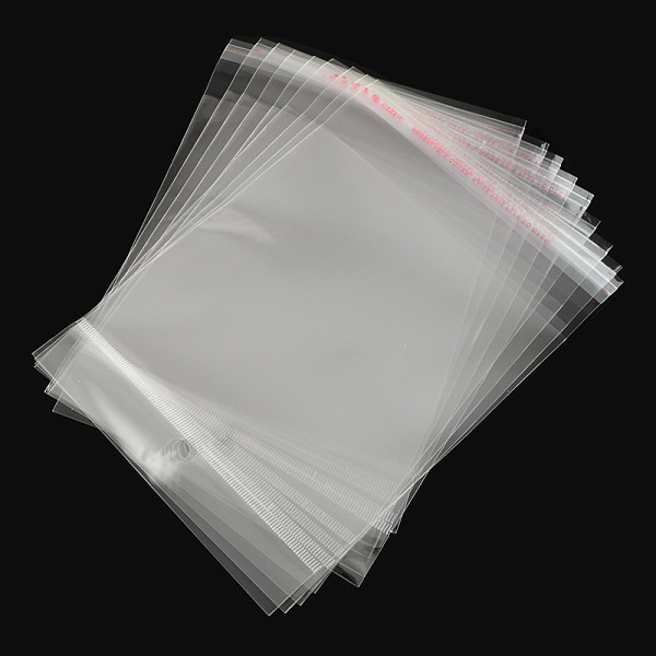 

PandaHall OPP Cellophane Bags, Rectangle, Clear, 16.5x12cm, Hole: 8mm, Unilateral Thickness: 0.035mm, Inner Measure: 11x12cm OPP Cellophane...