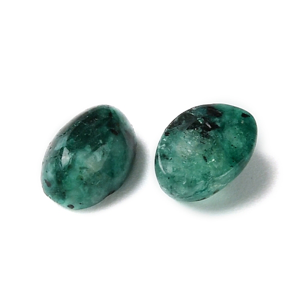 Synthetic Green Spot Jasper Cabochons