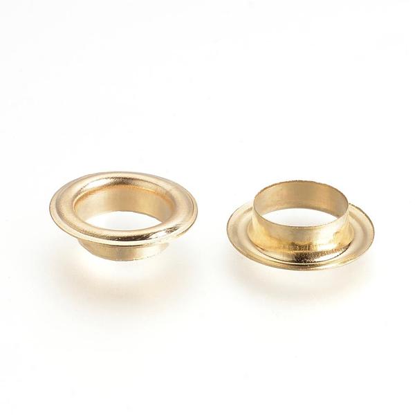 

PandaHall European Style Iron Eyelet Core, Grommet for Large Hole Beads, Golden, 14.5x4mm, Hole: 9.5~10mm Iron Others