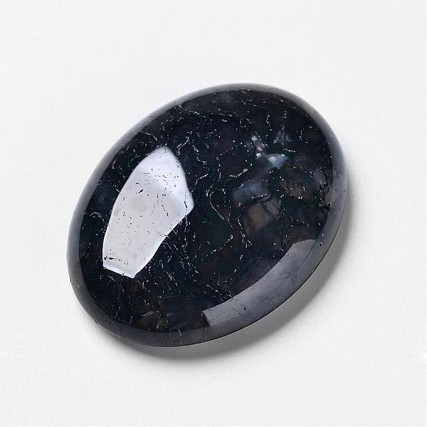 

PandaHall Natural Moss Agate Cabochons, Flat Back, Oval, 40x30x9.5mm Moss Agate Oval