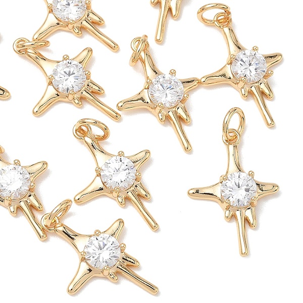 Colgantes de latón con circonitas cúbicas transparentes de Shegrace