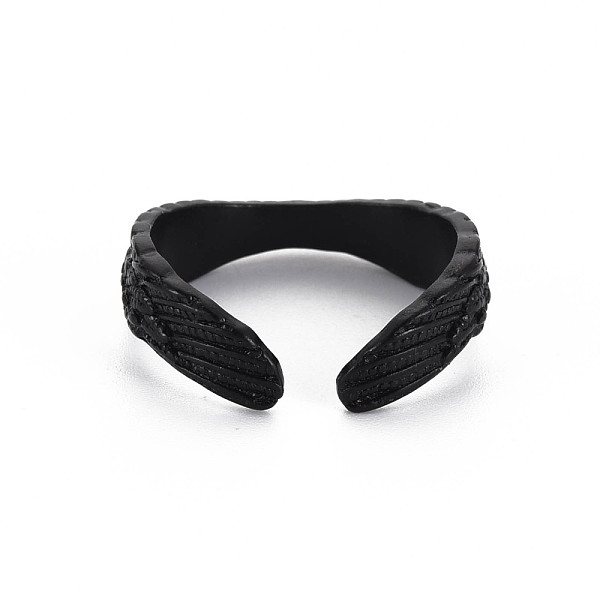

PandaHall Twist Open Cuff Ring, Tibetan Style Alloy Jewelry for Men Women, Cadmium Free & Lead Free, Electrophoresis Black, US Size 10 1/2...