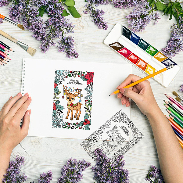 

PandaHall PVC Plastic Stamps, for DIY Scrapbooking, Photo Album Decorative, Cards Making, Stamp Sheets, Deer Pattern, 16x11x0.3cm Plastic...