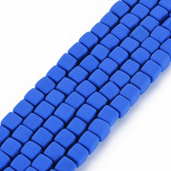 

PandaHall Handmade Polymer Clay Beads Strands, Cube, Blue, 6x6x6mm, Hole: 1.2mm, about 62pcs/strand, 14.84 inch~15.75 inch(37.7cm~40cm)...