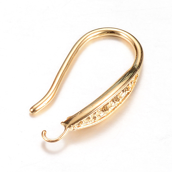 

PandaHall Brass Earring Hooks Rhinestone Settings, with Horizontal Loop, Nickel Free, Light Gold, Fit For 1mm Rhinestone, 22x3mm, 18 Gauge...