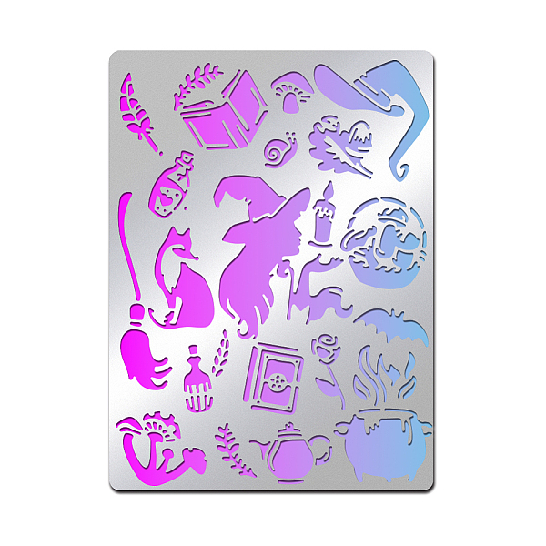 

PandaHall Custom Halloween Stainless Steel Metal Cutting Dies Stencils, for DIY Scrapbooking/Photo Album, Decorative Embossing, Matte...
