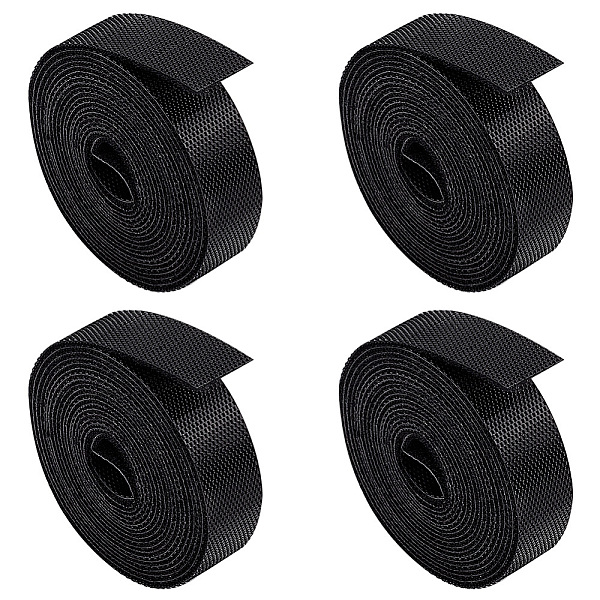 

PandaHall Nylon Hook and Loop Strap, Reusable Wires Cords Management Organizer Ties, Fastening Tape, Black, 15x1.2mm Nylon Black