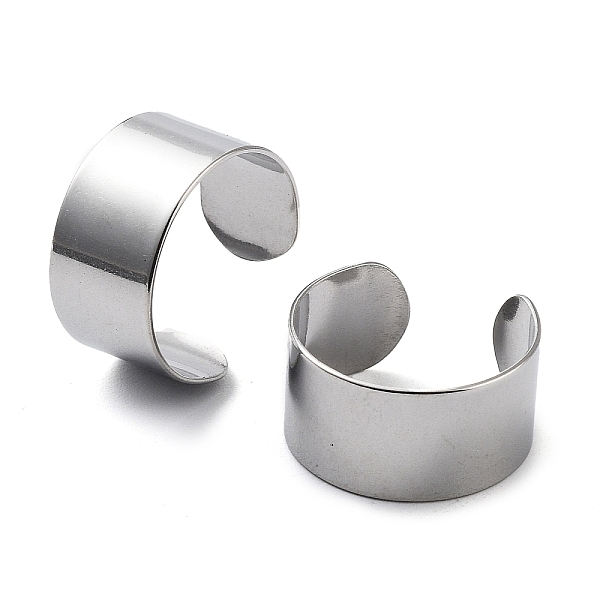 

PandaHall 304 Stainless Steel Cuff Rings, Open Finger Rings, Wide Band Rings, Stainless Steel Color, 10mm, Inner Diameter: 18mm 304...