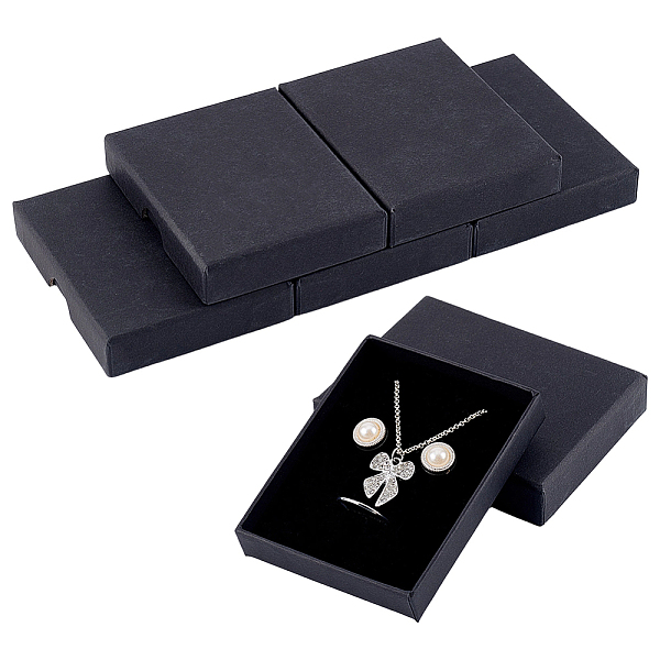 6 caja de embalaje de regalo para juego de joyas de papel