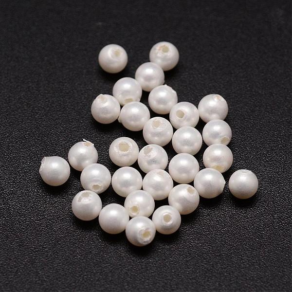 

PandaHall Shell Pearl Beads, Round, Grade A, Half Drilled, White, 3~3.5mm, Hole: 1mm Shell Pearl Round White