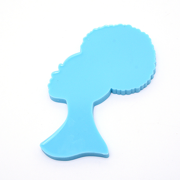 

PandaHall African Women 3D Food Grade Silicone Molds, Fondant Molds, For DIY Cake Decoration, Candy, UV Resin & Epoxy Resin Jewelry Making..., Blue
