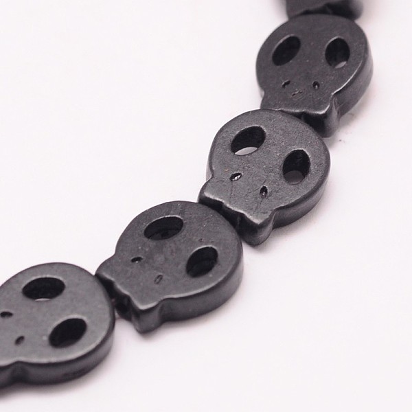 

PandaHall Skull Synthetic Turquoise Beads Strands, Dyed, Black, 28x25x4mm, Hole: 1mm, about 14pcs/strand, 15.7 inch Synthetic Turquoise...