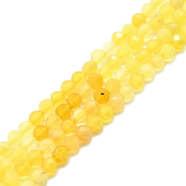 

PandaHall Natural Yellow Opal Beads Strands, Faceted, Round, 3mm, Hole: 0.7mm, about 132pcs/strand, 15.16''~15.55''(38.5~39.5cm) Yellow Opal...
