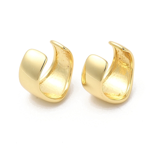 

PandaHall Brass Twist Cuff Earrings, Real 16K Gold Plated, 12x13x9mm Brass
