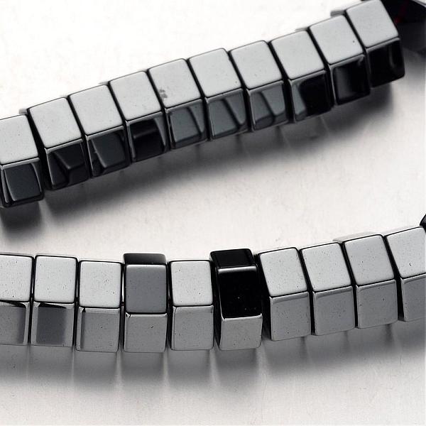 

PandaHall Non-magnetic Synthetic Hematite Bead Strands, Hexagon, Original Color, 8x4mm, Hole: 1mm, about 97pcs/strand, 15.7 inch...