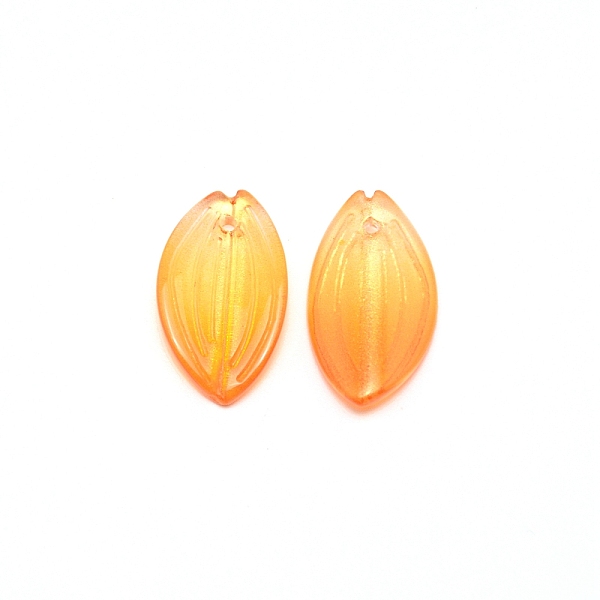 

PandaHall Handmade Lampwork Pendants, Petaline, Orange, 21x12x3.5mm, Hole: 1.2mm Lampwork Others Orange