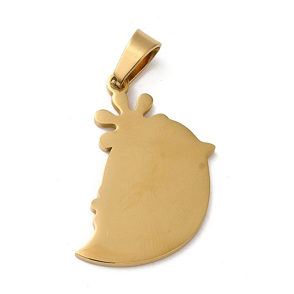 

PandaHall Ion Plating(IP) 304 Stainless Steel Pendants, Stamping Blank Tag, Ghost Charm, Golden, 28x20x1.5mm, Hole: 7x4mm 304 Stainless...