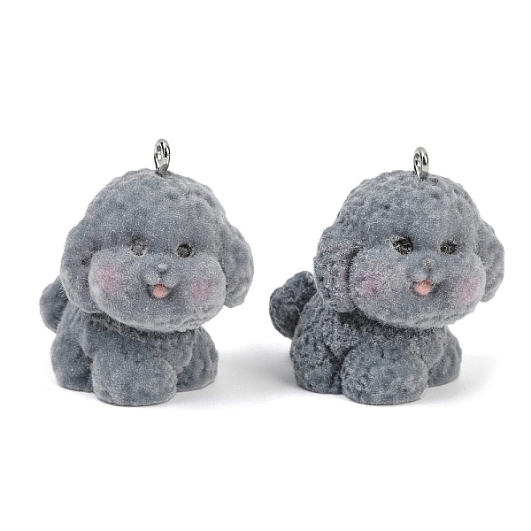 Flocky Resin Pendan… - image