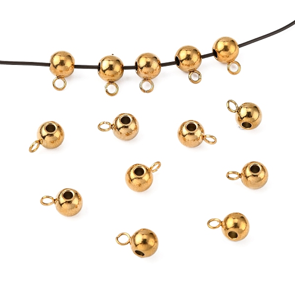 

PandaHall Ion Plating(IP) 304 Stainless Steel Tube Bails, Loop Bails, Rondelle Bail Beads, Golden, 9x5x6mm, Hole: 2mm, Inner Diameter: 2mm...
