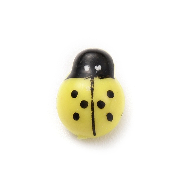 

PandaHall Plastic Cabochons, Ladybug, Champagne Yellow, 13x9.5x5.8mm Plastic Ladybug