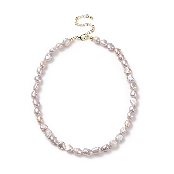 

PandaHall Natural Pearl Beaded Necklaces for Women, Thistle, 15.28 inch(38.8cm) Pearl Purple