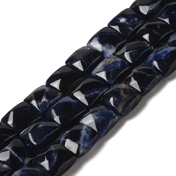 

PandaHall Natural Sodalite Beads Strands, Faceted, Square, 9~10.5x9~10.5x5~5.5mm, Hole: 1mm, about 39~42pcs/strand, 14.96~15.35 inch...