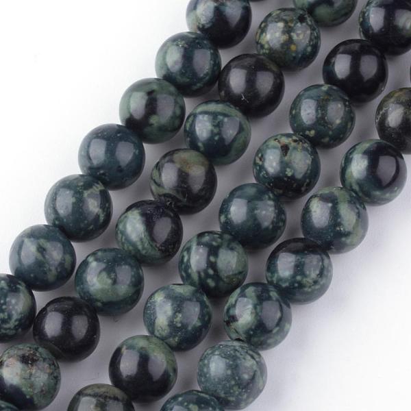 

PandaHall Natural Kambaba Jasper Beads Strands, Round, 6~7mm, Hole: 1mm, about 61pcs/strand, 15.35 inch Kambaba Jasper Round
