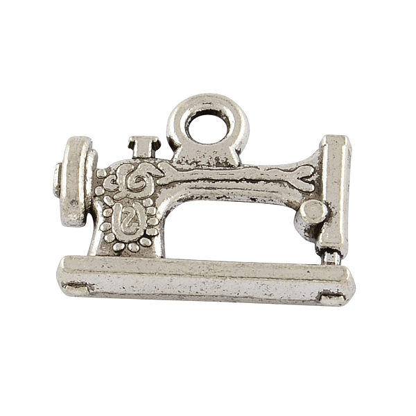 

PandaHall Tibetan Style Zinc Alloy Pendants, Lead Free & Cadmium Free, Sewing Machine, Antique Silver, 20x15.5x3.5mm, Hole: 2mm, about...