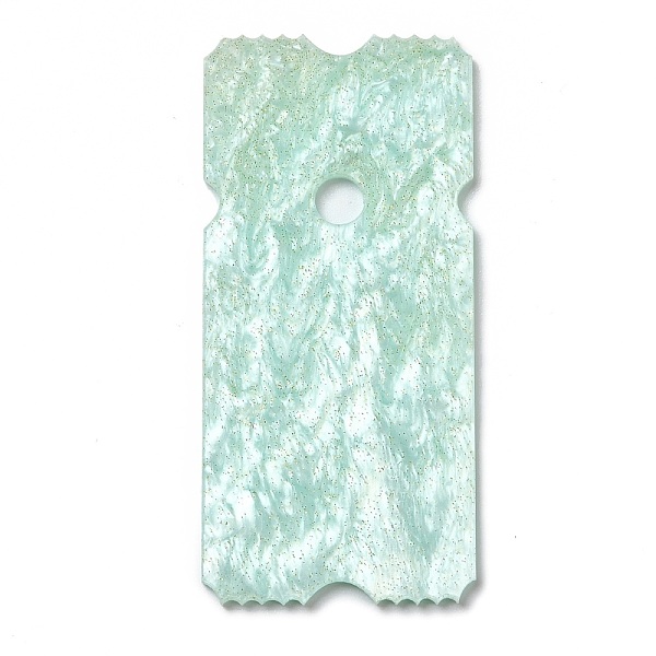 

PandaHall Acrylic Big Pendants, with Glitter Powder, for DIY Making Keychain, Ticket, Light Green, 78x37x2mm, Hole: 3mm Acrylic Others
