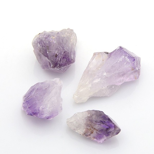 

PandaHall Nuggets Gemstone Home Display Decorations, Gemstone, 26~40x11~24x10~16mm Amethyst Nuggets Purple