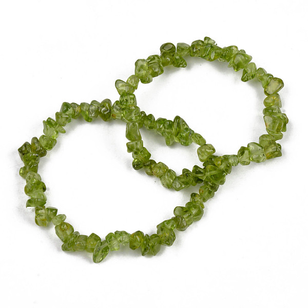 

PandaHall Unisex Chip Natural Peridot Beaded Stretch Bracelets, Inner Diameter: 1-3/4~2 inch(4.5~5cm) Peridot