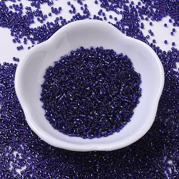 

PandaHall MIYUKI Delica Beads, Cylinder, Japanese Seed Beads, 11/0, (DB0183) Silver Lined Royal Blue, 1.3x1.6mm, Hole: 0.8mm, about...