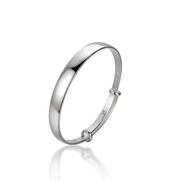 

PandaHall Adjustable Brass Expandable Bangles, for Mother's Day, Platinum Brass