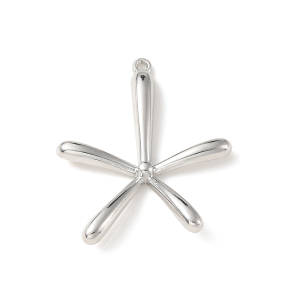 

PandaHall Alloy Pendants, Flower Charms, Platinum, 36x30x4mm, Hole: 1.4mm Alloy Flower