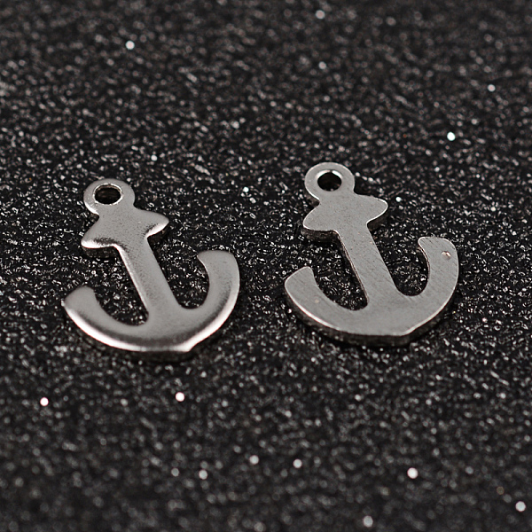 

PandaHall Anchor 304 Stainless Steel Charms, Stainless Steel Color, 12x9x1mm, Hole: 1mm 304 Stainless Steel Anchor & Helm