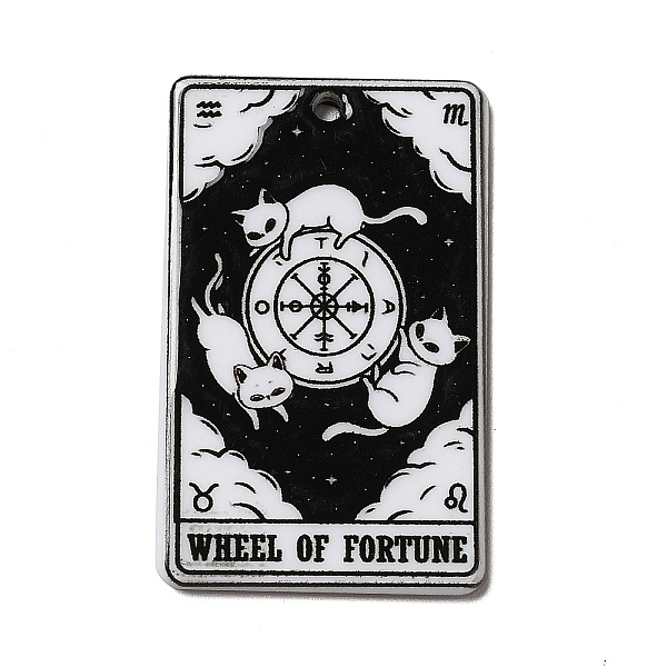 Pendentifs En Acrylique Imprimés Sur Le Thème Du Tarot