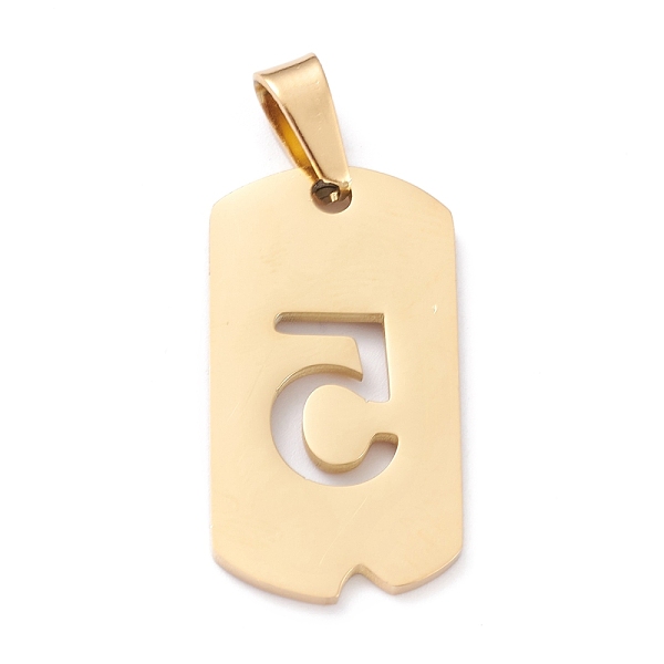 

PandaHall Vacuum Plating 304 Stainless Steel Pendants, Rectangle with Number, Golden, Num.5, 27.5x14.5x1.5mm, Hole: 7.5x3mm 304 Stainless...