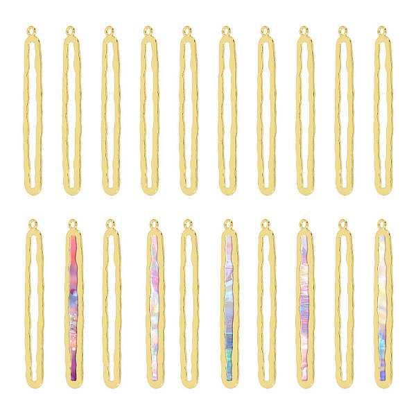

PandaHall CHGCRAFT 20Pcs Alloy Open Back Bezel Big Pendants, For DIY UV Resin, Epoxy Resin, Pressed Flower Jewelry, Oval, Light Gold...
