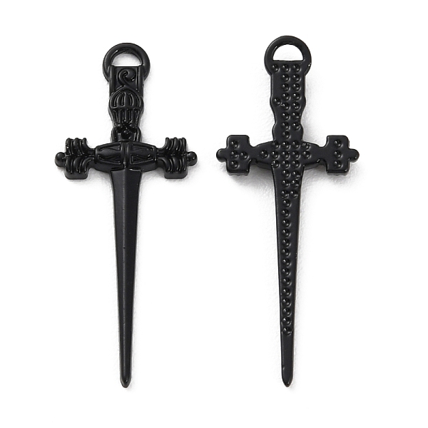 

PandaHall Alloy Pendant, Sword, Electrophoresis Black, 34.5x13.5x2mm, Hole: 2.5x1.5mm Alloy Others