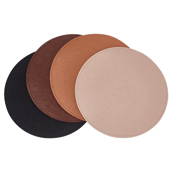 

PandaHall 4Pcs 4 Colors Felt Bag Bottom Shaper, Flat Round, Mixed Color, 20x0.5cm, 1pc/color Felt Flat Round Multicolor