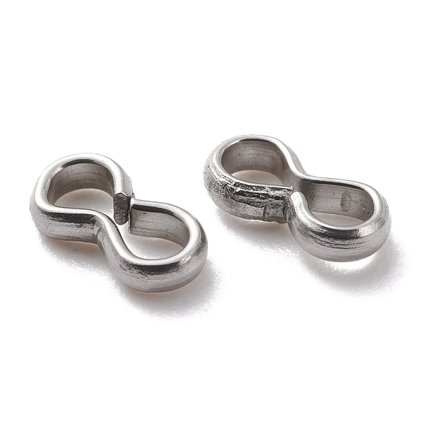 

PandaHall 304 Stainless Steel Quick Link Connectors, Peanut Shape, Stainless Steel Color, 7x3x1.5mm, Inner Diameter: 2x6mm 304 Stainless...