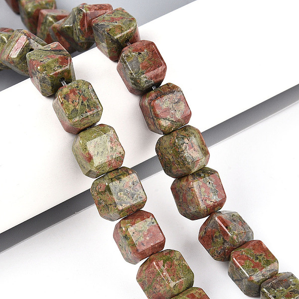 Natural Unakite Bea… - image