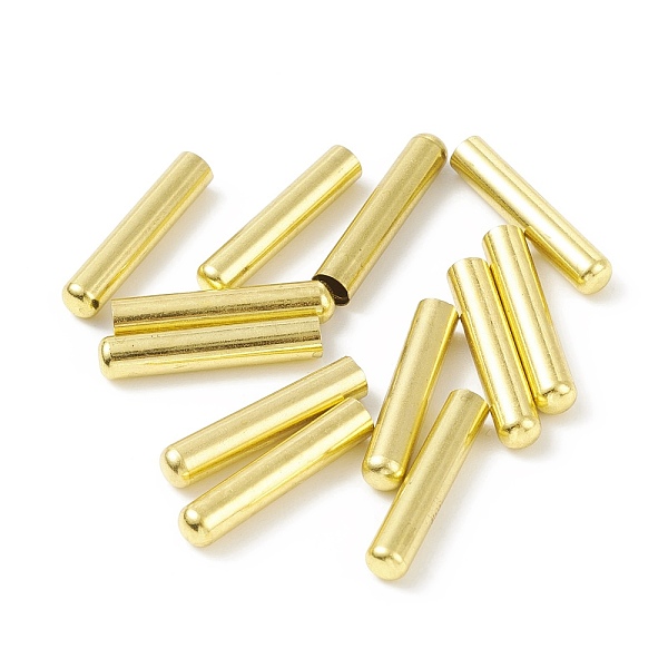 

PandaHall (Defective Closeout Sale: Rusting)Brass Cord Ends, End Caps, Column, Golden, 20x4mm, Inner Diameter: 3.5mm Brass