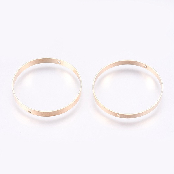 

PandaHall Brass Bead Frames, Ring, Golden, 28.5x3mm, Hole: 1.3mm Brass Ring