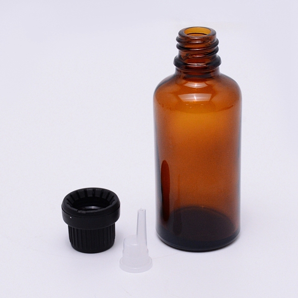 

PandaHall Glass Bottles, with ABS Lids & PP Plug, Perfume Essence Liquid Cosmetic Containers, Coconut Brown, 3.7x9.95cm, Plastic Plug...